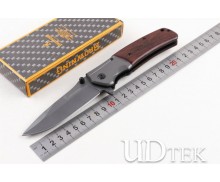 Browning DA98 wood handle fast opening folding knife UD405201